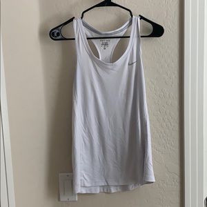Nike white racerback tank